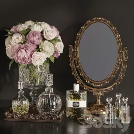 Decorative set classic mirror decoration
